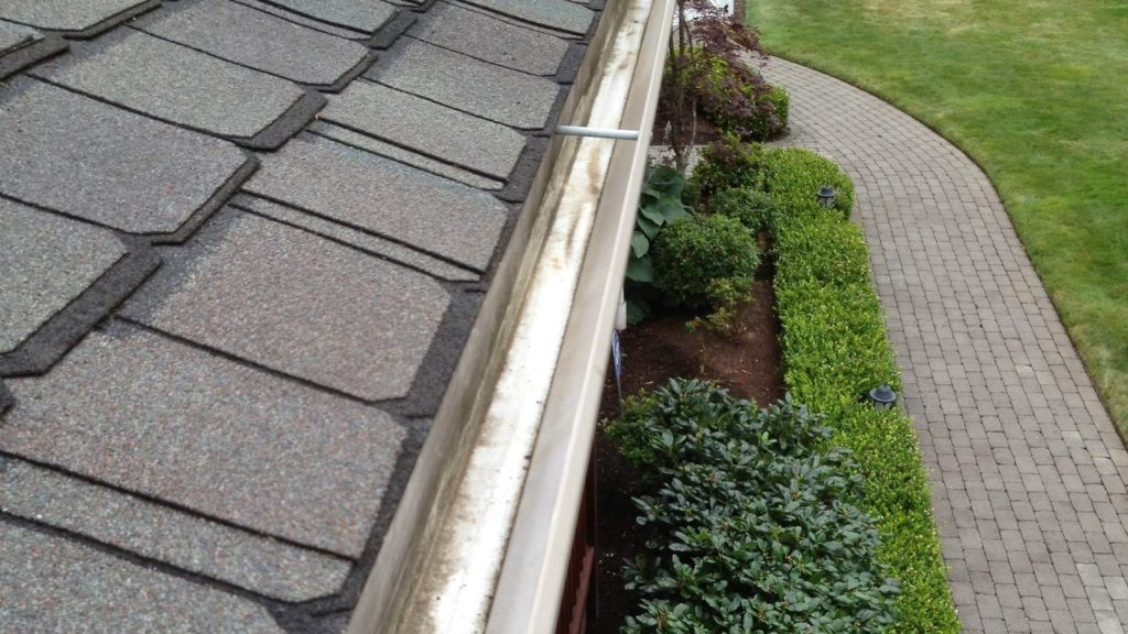 After gutter cleaning on a single story home.