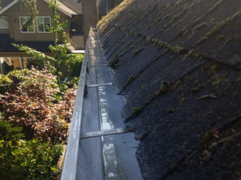 After gutter cleaning services.